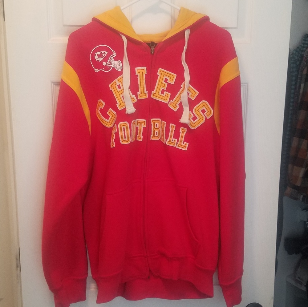 NFL branded KC Kansas City Chiefs sweatshirt jacke